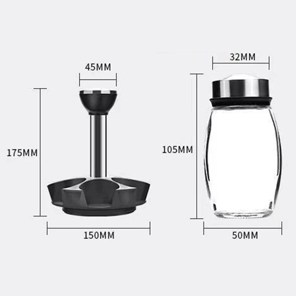 Вращающаяся на 360° основа, 6 шт., шейкеры для перца, контейнер для вкуса, кухонная полка для соли, держатель для бутылки, полка для ароматизатора