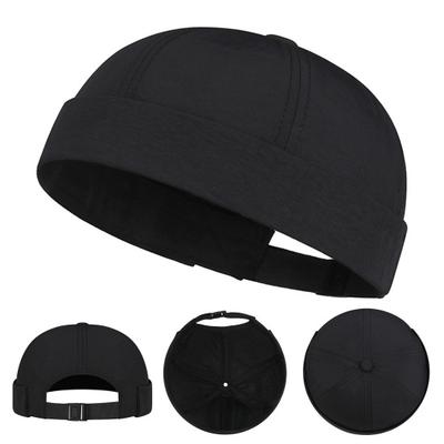 Кепка без козырька для мужчин, быстросохнущая, дышащая, кепка докера, регулируемая, кепка арендодателя в порту, повседневная, без козырька, кепка моряка