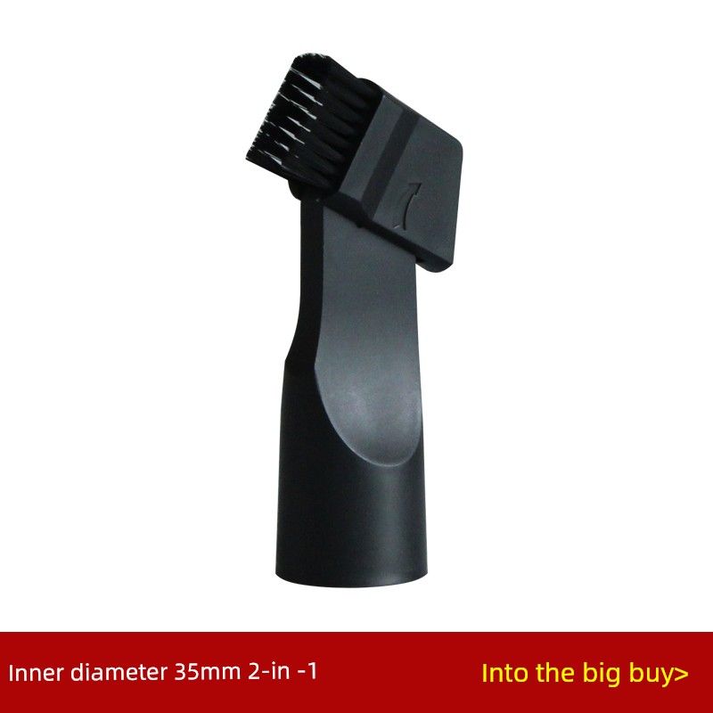 Vacuum Cleaner Accessories 2-in-1 Flat Vacuum Cleaner Suction Head Gap Suction Window Slide Flat Nozzle Brush Inner Diameter 35mm