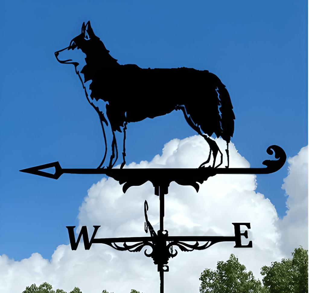 Декоративный железный флюгер - наружное украшение для металлической крыши