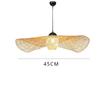 Popular Hand Woven Ceiling Weaving Chandelier Lamp Rattan Wicker Home Bedroom Bamboo Art Lamp Hanglamp E27 Suspension Luminaire