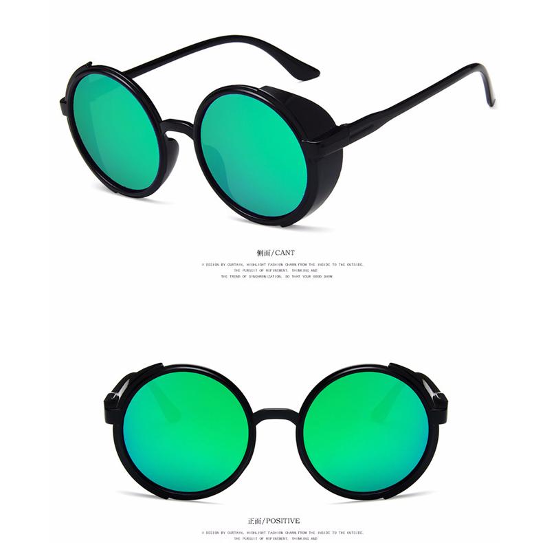 Retro Round Women Sunglasses Brand Designer Men Luxury Classic Punk Fashion Hip Hop Plastic Outdoor Sunglasses Ladies UV400