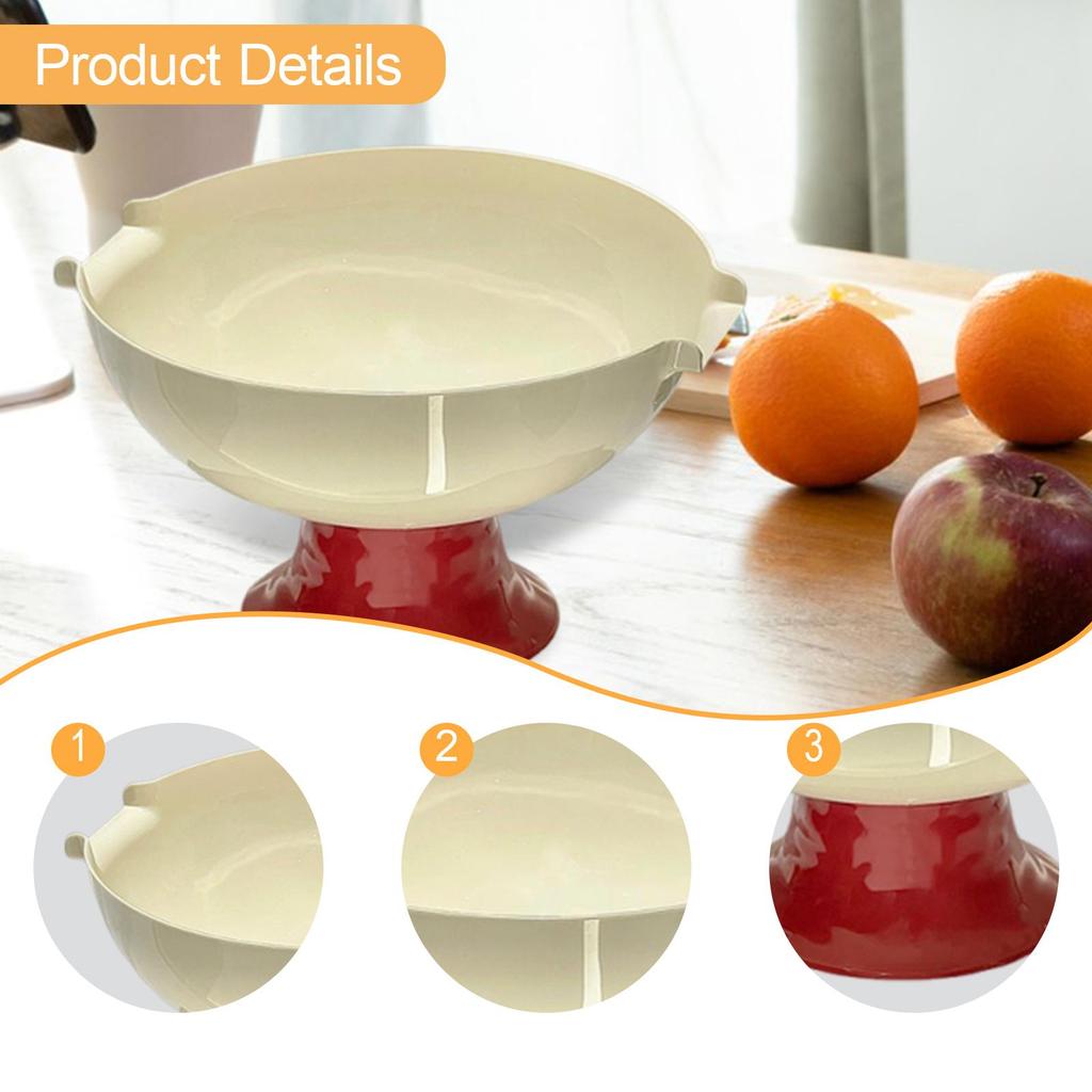 Pedestal Fruit Bowl Fashion Birthday Living Room Creative Practical Serving Tray High Footed Fruit Serving Bowl Vegetable Holder