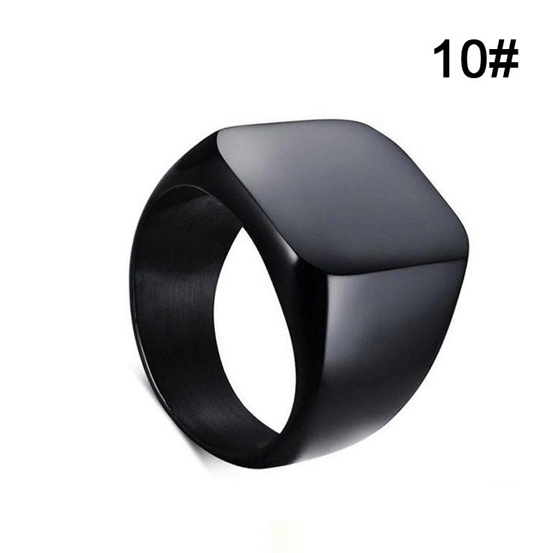 Мужское ювелирное кольцо, простые кольца из нержавеющей стали, цельное полированное классическое модное обручальное кольцо