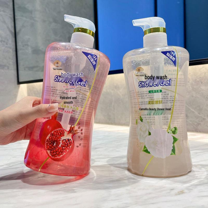Гель для душа Camellia & Red Pomegranate Семейный размер с долговременным увлажнением и ароматом Ebony Rose
