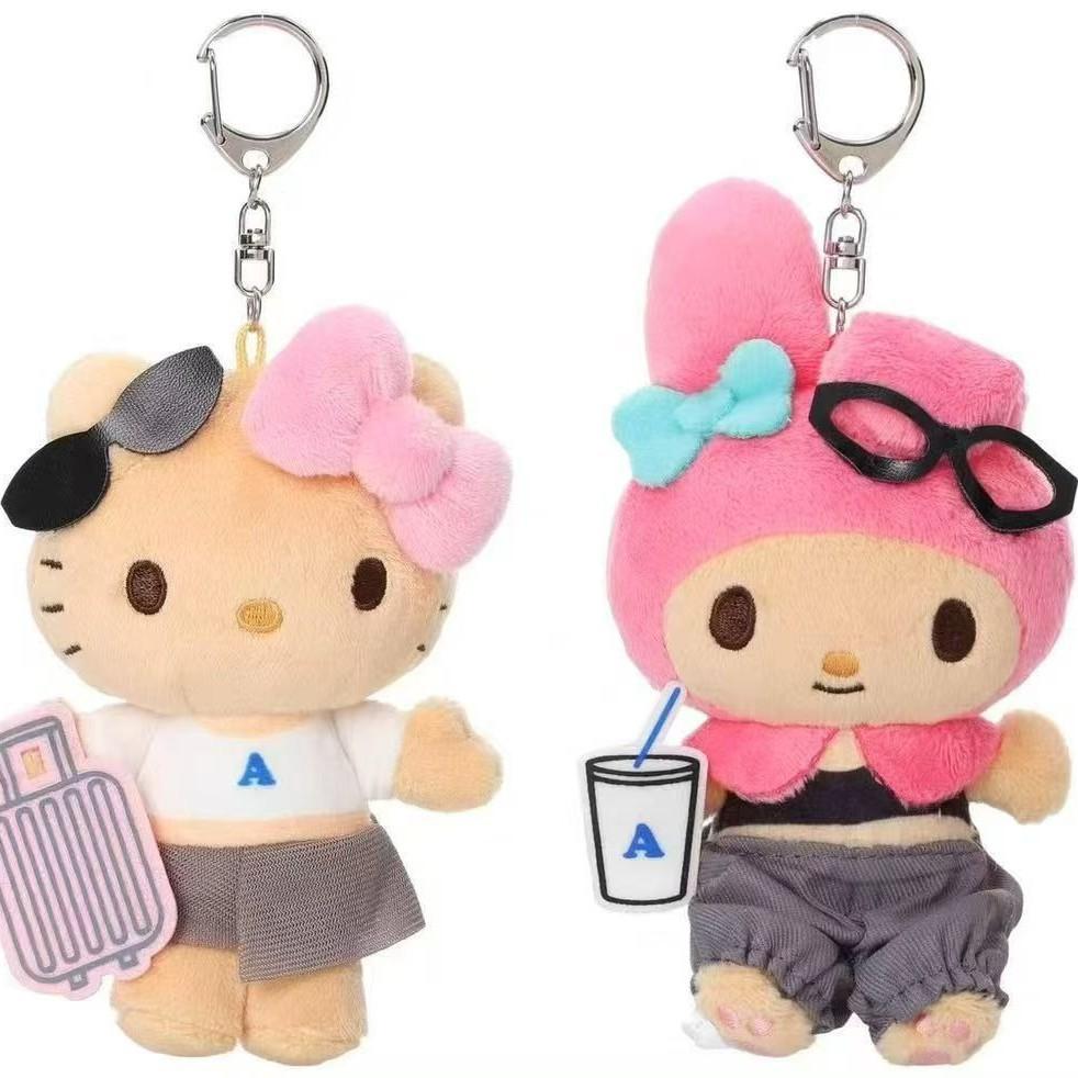 Плюшевый брелок My Melody для багажа, дорожных сумок, подарок для детей и подростков