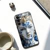 Сине-белый Чехол для телефона Grace Черный Силиконовый Мягкий Для Samsung Galaxy A73,A72,A71,A70,A53,A52,A51
