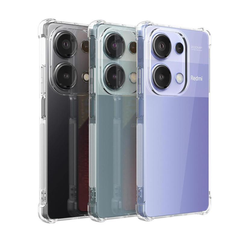 Мягкий прозрачный чехол для телефона с защитой от падения для Redmi 14C 13C 13 Redmi Note 14 13 Note 13 14 Pro 4G/5G A3 11S 12 12S 13 Pro+ 12C POCO X6M6 Pro