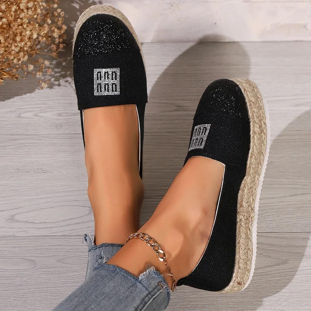 Осенние женские туфли на плоской подошве с круглым носком, женские, для офиса, удобные туфли на плоской подошве, нескользящие, на платформе, неглубокие мокасины