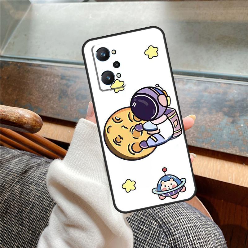 Astronaut Spaceship Case For Realme 15 Pro GT7 GT6 11 12 13 14 Pro Plus C55 C51 C53 C35 C33 C61 C65 C67 C71 C75