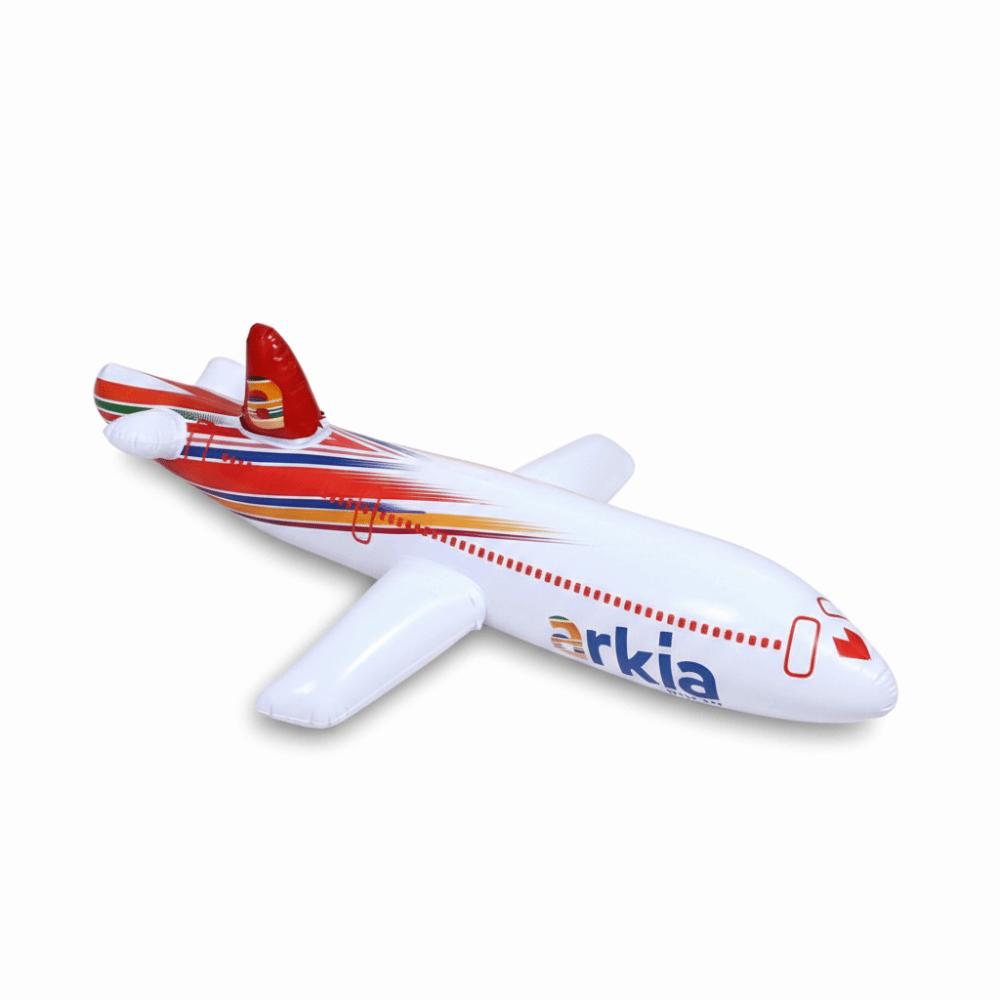 2 Colors Inflatable Airliner Toy PVC Inflatable Airliner Inflatable Cartoon Plane Outdoor Sports