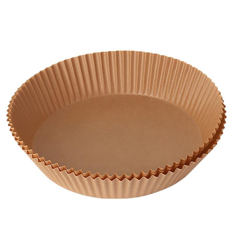 Одноразовый бумажный вкладыш для фритюрницы, антипригарный коврик для пароварки, круглые бумажные коврики для выпечки