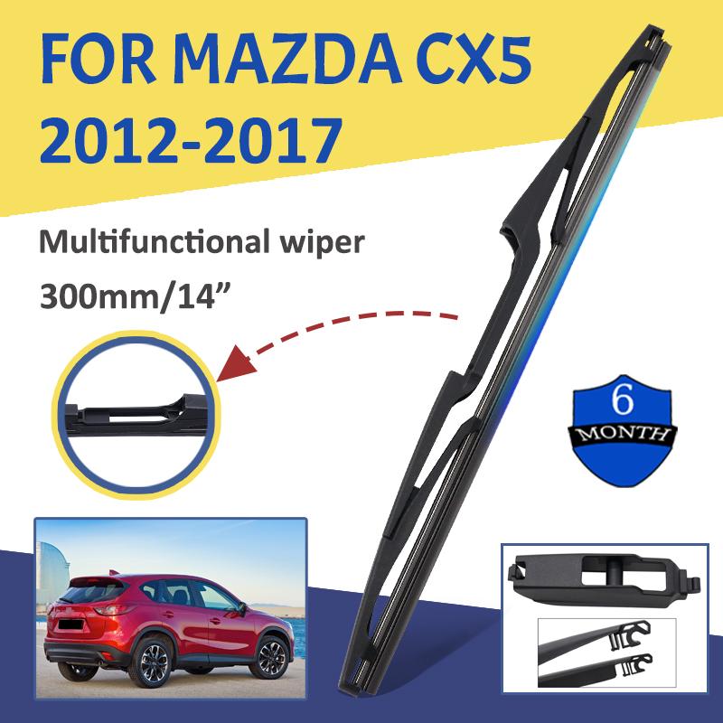 14-дюймовый мягкий резиновый стеклоочиститель заднего стекла автомобиля, бесшумный автомобильный стеклоочиститель, автомобильные аксессуары для Mazda CX5 2012-2017