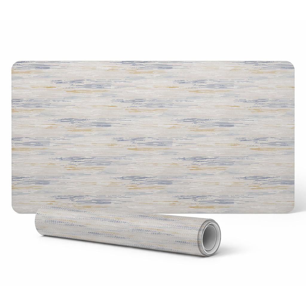 Elegancka Podkładka Dekoracyjna Na Biurko Pastelowe Poziome Linie 120X60 Cm