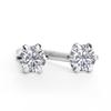 Diamond Lab Diamond Earrings Ladies 0.06ct One Grain K10 White Gold [Gift Box Set] Present