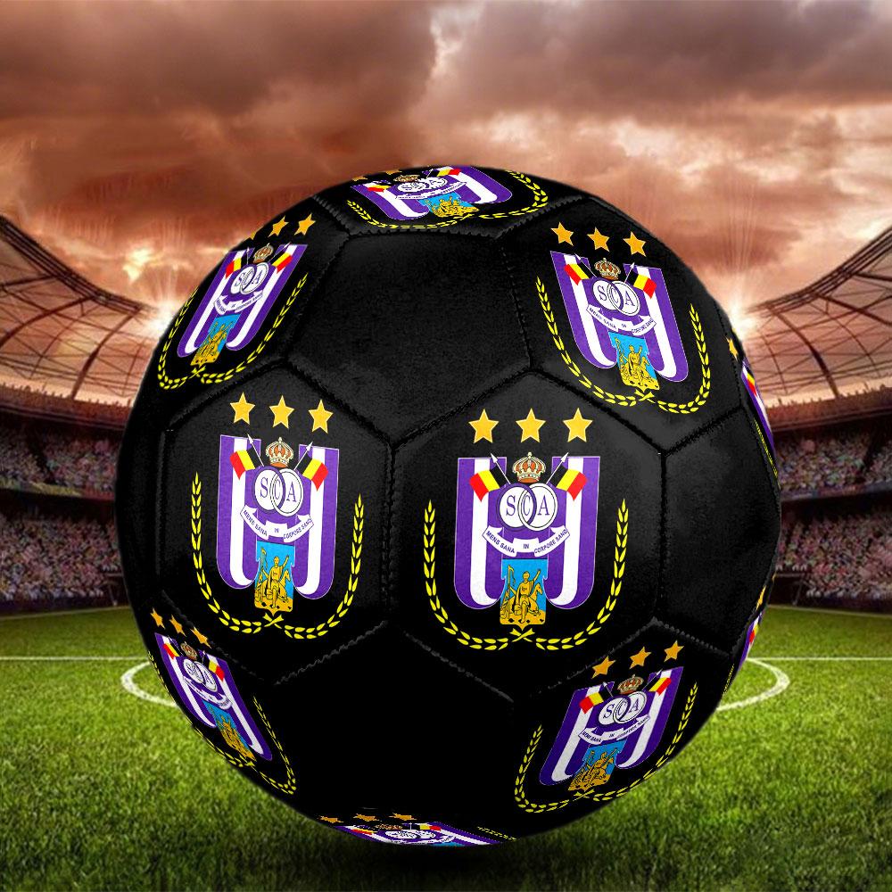 1pc Royal Sporting Club Anderlecht Soccer Ball Size 5 Indoor Soccer Ball Fashion Colorful Backyard Game - Great For Sports Fans Gift HE52