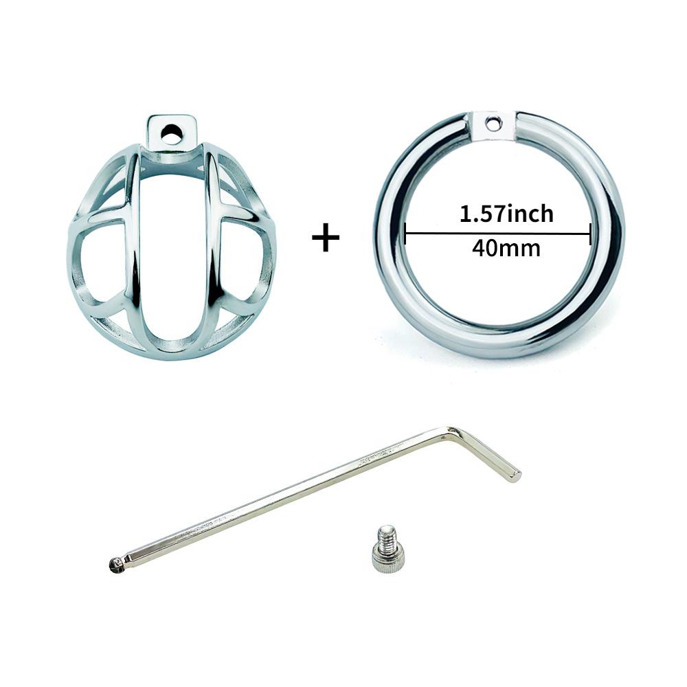 Мужской уретральный замок целомудрия металлический замок CB короткий пенис клетка замок для члена взрослые секс-игрушки из нержавеющей стали кольцо для члена фемдом БДСМ