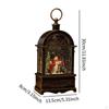 Christmas Music Box Desktop Figurine Lantern Portable Ornament Lighted for