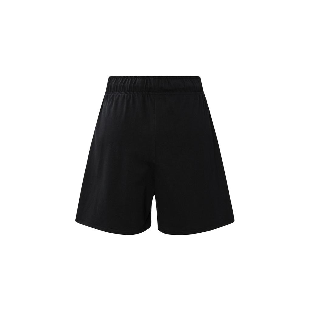 Nike Breathable Elastic Waist Solid Logo Knitted Shorts Women Shorts Black DM6526-010