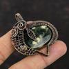 Ocean Jasper Pendant Copper Wire Wrapped Real Gemstone Pendant Copper Jewelry Handmade Pendant Wire Wrap Jewelry Anniversary Gift For Bridal