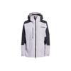 Terrex Color Block Zip Outdoor Sports Hooded Waterproof Windbreaker Women Outerwear Silver HM4079