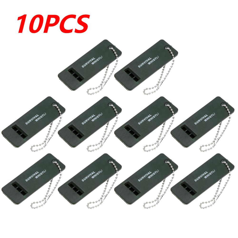 1-10PCS 3-Frequency Whistle High Decibel Survival Whistle Outdoor Hiking Camping Emergency Survival Whistle Whistle