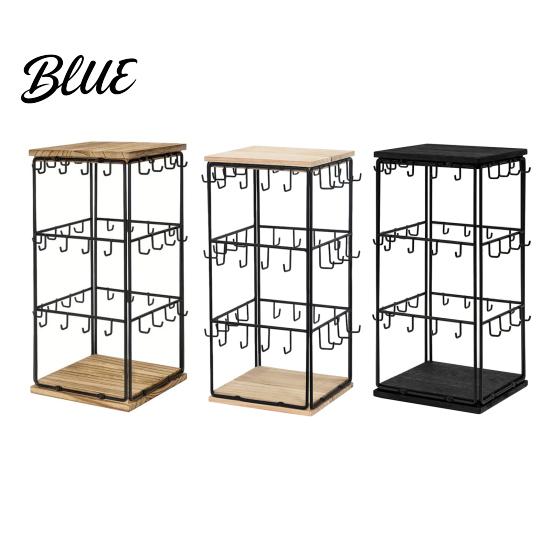 Multi-layer Jewelry Display Rack Earring Stand with 48 Hooks Holder