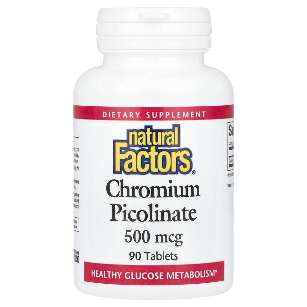 Chromium Picolinate, 500Mcg, 90 Tablets