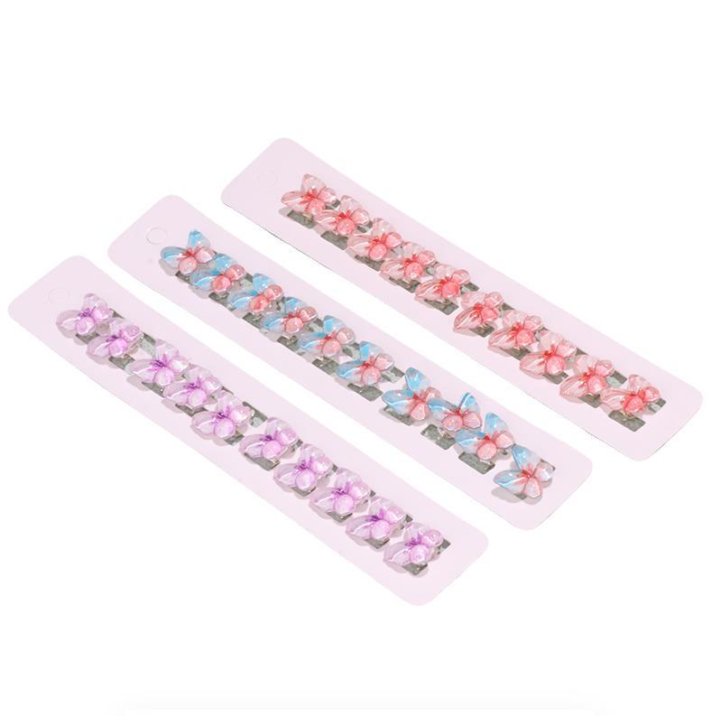 Корейские милые мини-заколки для волос в виде стручков фасоли-бабочки для девочек: Принцесса Косичка Украшение