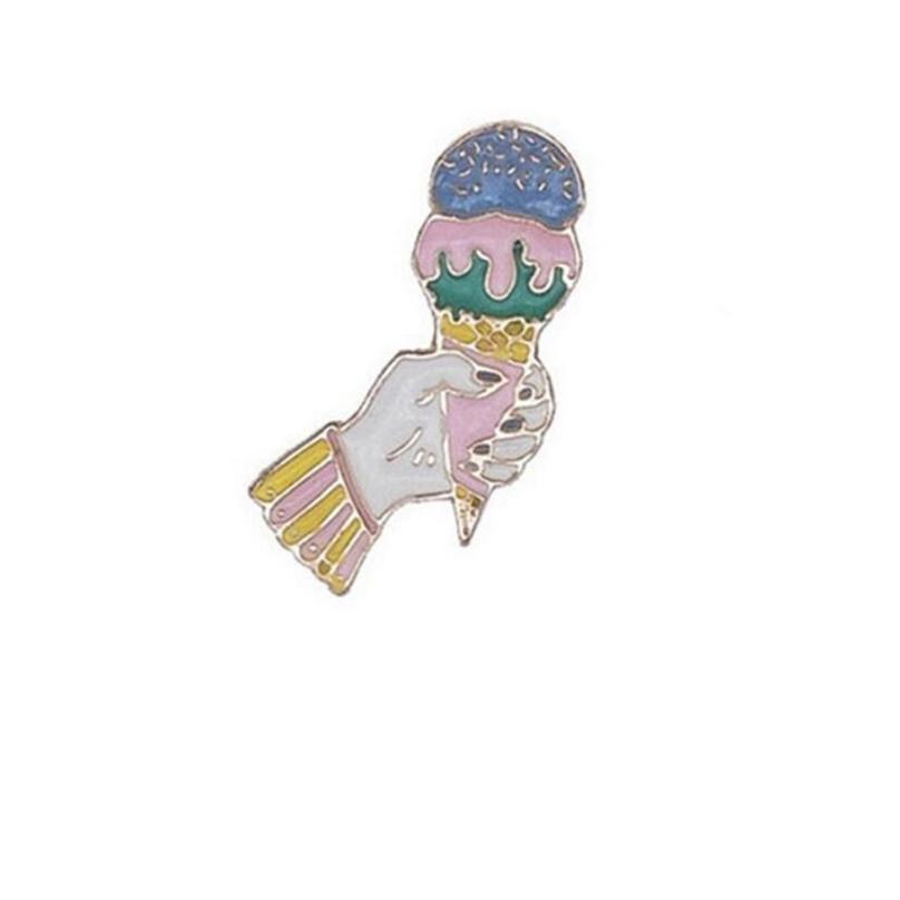Fashion Elegant Enamel Corsage Creative Emblem Polar Bear Astronaut Brooch Balloon Dog Ice Cream Brooch