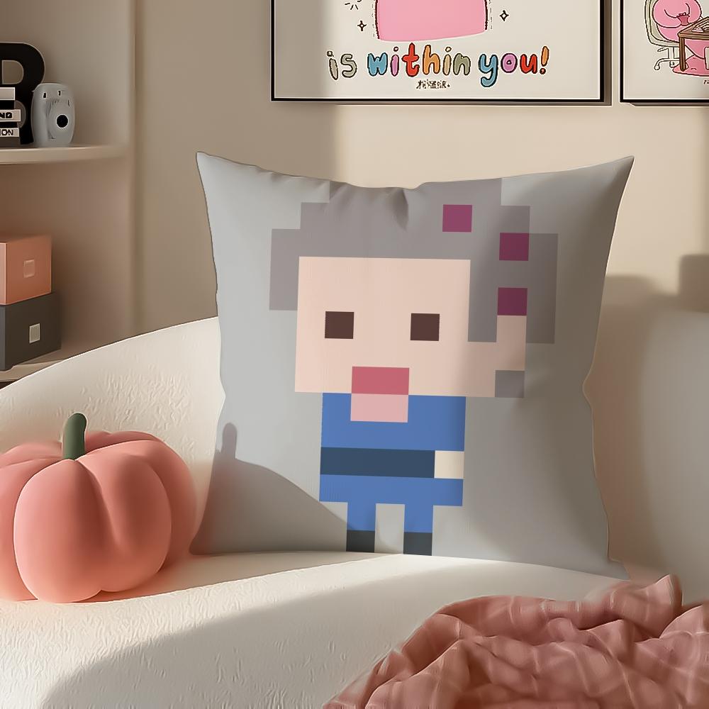 1pc AAce Attorney Cushion Cover Pillowcase Short Plush Invisible zipper Room Sofa Cushion Cover