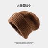 Hat Women's Autumn and Winter Wool Hat Stacking Hat Cold Hat Couple Baotou Hat Knitted Hat Spring and Autumn Confinement Hat Big Head Circumference