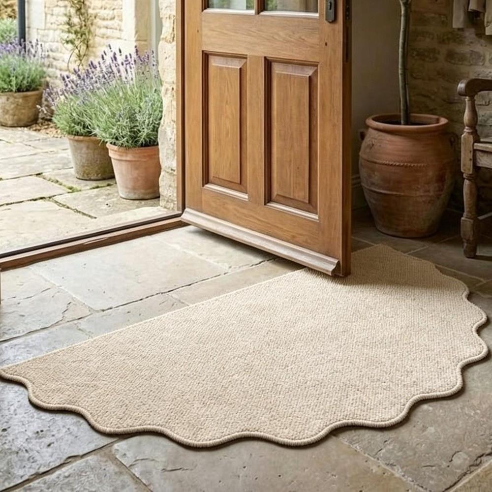 Non-Slip Entrance Door Mat Irregular Welcome Mat Modern Home Decor Dirt Trapping Mat Front Door