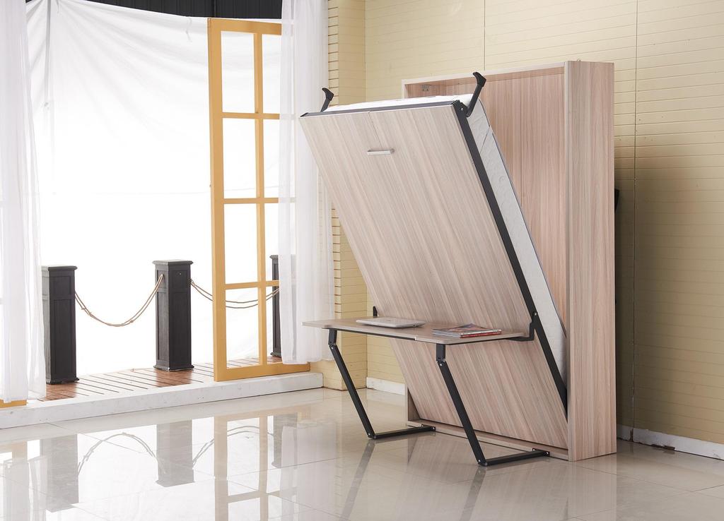Hidden Wall Bed with Folding Desk Hardware