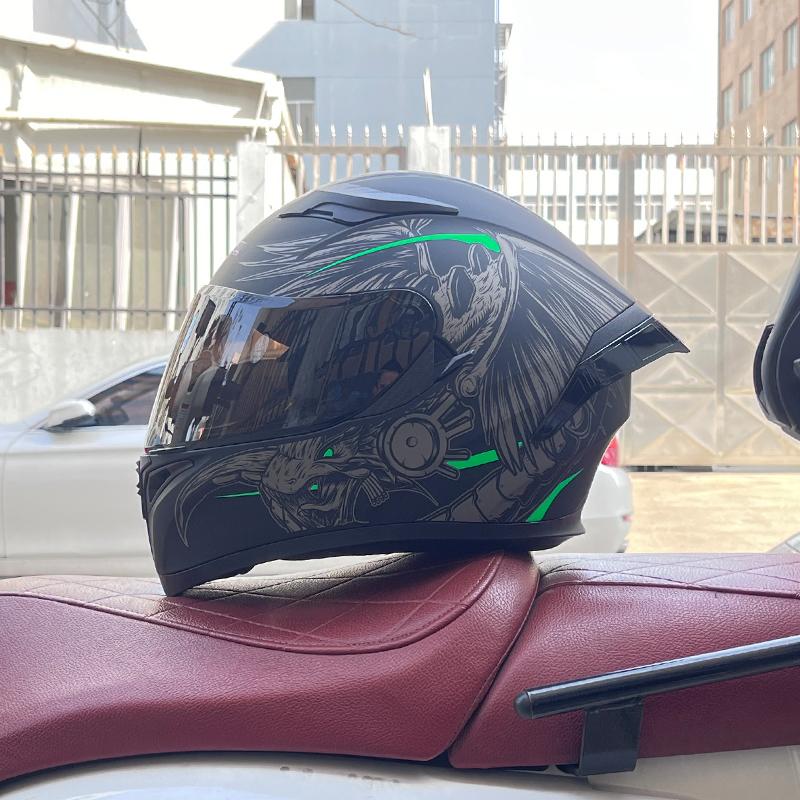 JIEKAI Four Seans Full Face Classic Motorcycle Go kart шлем MTB ATV Мотоциклетный шлем шлем Capacete