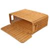 Narrow Tall Lid Storage Box Baskets Woven Magazine Plastic Home Kitchen Toy Vegetable Picnic Containers With Handles