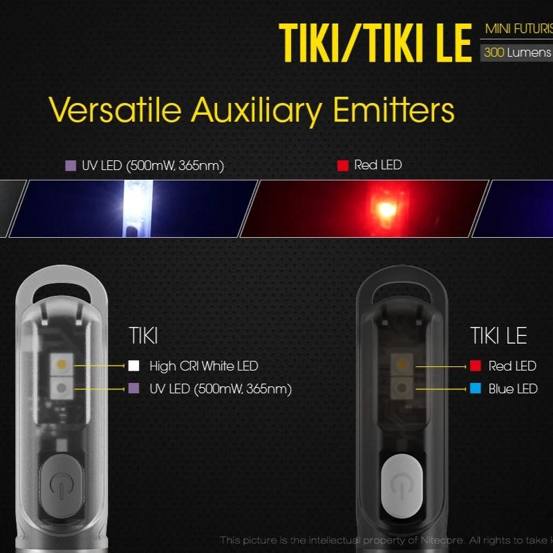 Оригинальный NITECORE TIKI LE EDC Фонарик Брелок Свет МИНИ Ночник EDC Фонарик Фонарь Рабочий Фонарь Карманный Фонарь Светящийся