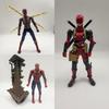 Shf Marvel Подвижные Фигурки Железный Человек-Паук Дэдпул Уилсон Фигурки Модели с Подвижными Суставами Коллекция Фигурок Деко