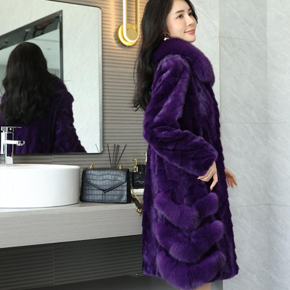 Женская шуба Стильная и высококлассная норковая шуба для женщин Настоящая норковая шуба Подарок маме и жене