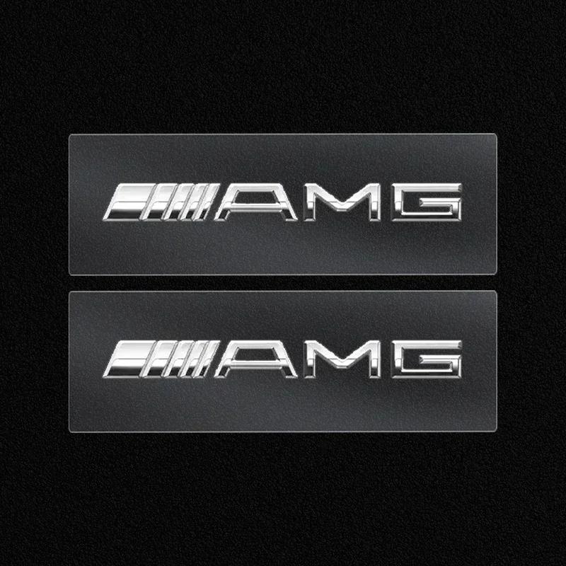 Наклейки-значки на подголовники передних сидений автомобиля, наклейки на боковые окна автомобиля для Mercedes Benz AMG W204 W205 W212 W213 W177 W176 W117 X253 W247
