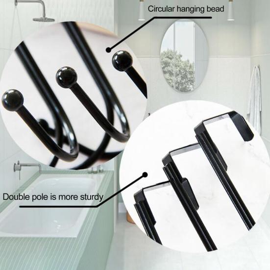 Двухслойный металлический крючок Yousheng, не повреждает дверь, простая установка, подвешивание рождественских венков, многоцелевой крючок для одежды