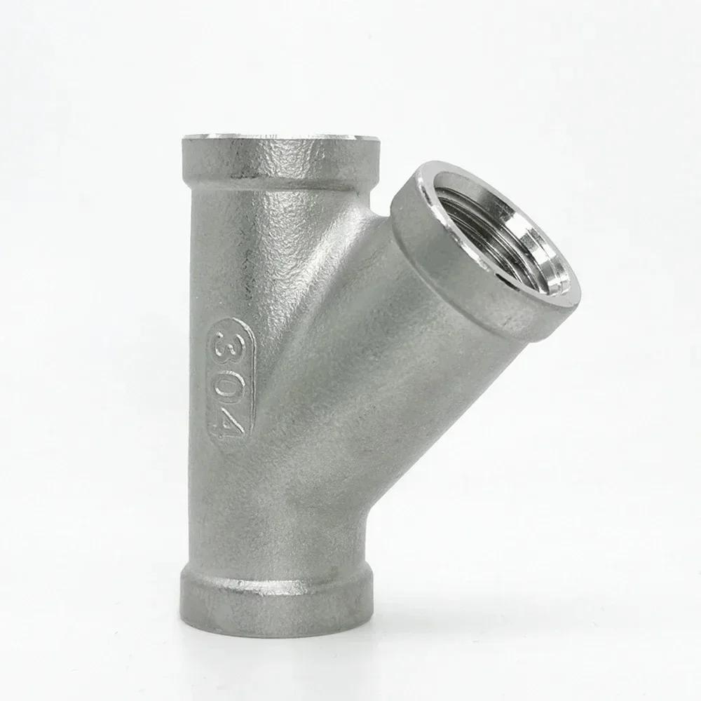 1/4" 3/8" 1/2" 3/4" 1" 1-1/4" 1-1/2" 2" BSP Резьба внутренняя Y-образный 3-ходовой Соединитель Муфта Разветвитель Трубопроводная арматура из нержавеющей стали 304