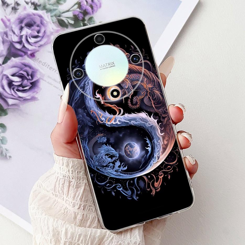 Чехол для Honor X9a Magic5 Lite Популярный Роскошный Расписной Чехол Мягкий Тонкий Чехол для Телефона Для Honor Magic 5 Lite HonorX9a Задняя Крышка Сумки