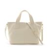Flat Handle Genuine Leather Handbag for Ivory Women, fiLEAT, FL102968,
