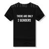 Men's There Are Only 2 Genders T-Shirt Conservative Tee Tops Papa Dad Grandpa Gift Humor Funny Letters Printed Graphic Outfits