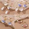 Summer Heart Shaped Resin Earrings With Finish For Women Fashion Accessory