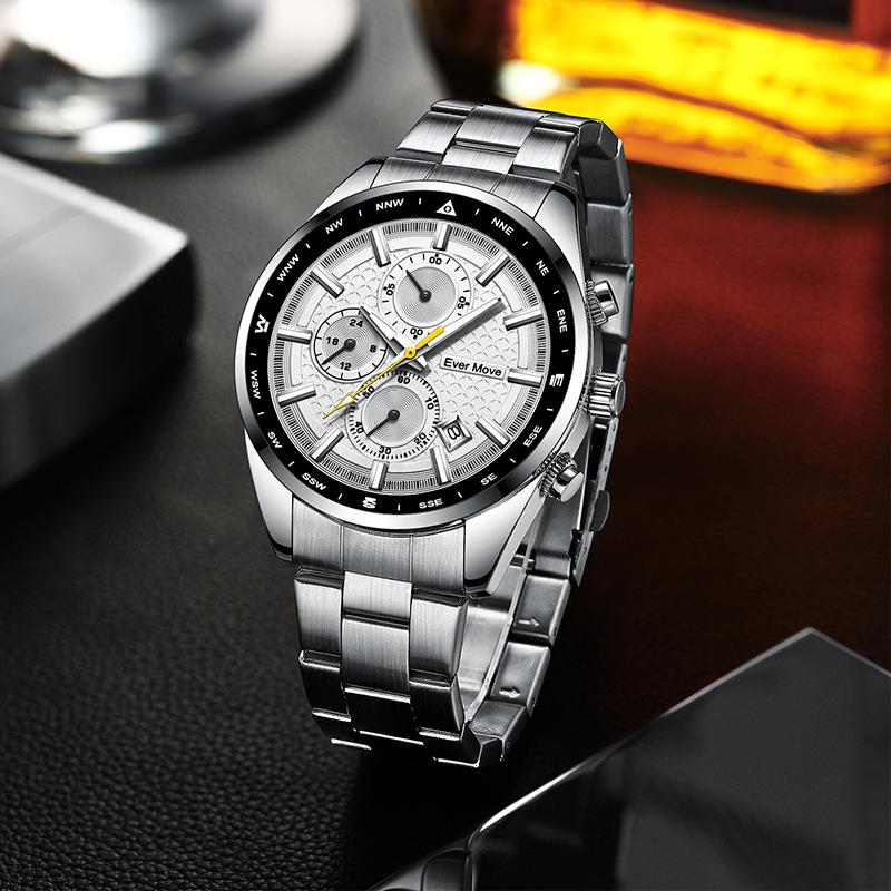 Новые роскошные мужские часы высшего бренда с коробкой, модные повседневные деловые спортивные мужские кварцевые часы