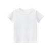 27Kids Лето 2024 Однотонная детская футболка - корейский стиль, короткий рукав, без рисунка