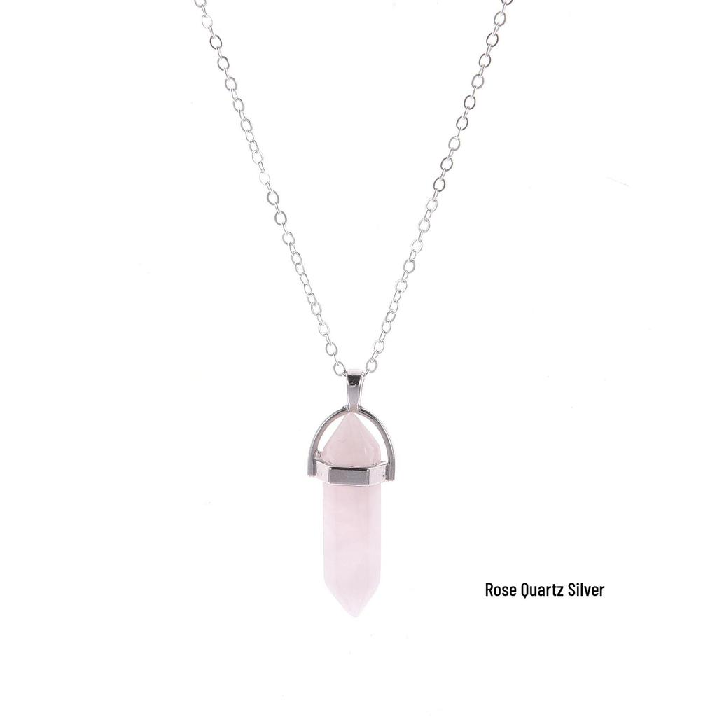 Модное ожерелье-подвеска в виде пули из хрустального камня