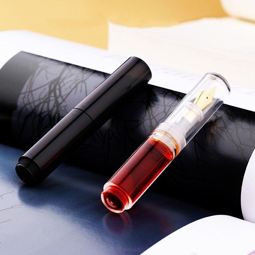 Transparent Writing Ink Pen Starry Sky Mini Pocket Pen Portable Fountain Pens  Student